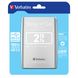 2TB Зовнішній накопичувач Verbatim Store'n Go Silver Portable HDD USB 3.0 53189