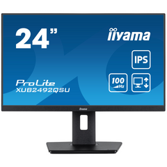 Монiтор IIYAMA 23.8" XUB2492QSU-B1 16:9, IPS, 2560х1440, 0.5 мс , 100 Гц, 1xHDMI/1xDP/2xUSB 3.2, SP2х2