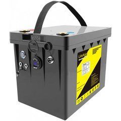 12V 100Ah Акумуляторна батарея LiitoKala LiFePO4 DC-12V100Ah, LED, XLR 3PIN, DC5.5 * 2.1/2 5A, USB3.0/1 18W, P