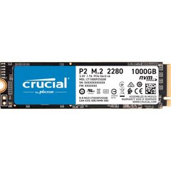 1TB Твердотiльний накопичувач SSD M.2 Crucial NVMe PCIe 3.0 x4 P2 2280 CT1000P2SSD8