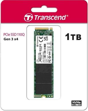 1TB Transcend Твердотільний накопичувач SSD M.2 PCIe 3.0 MTE110Q