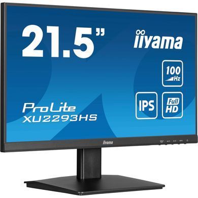 Монiтор IIYAMA 21.5" XU2293HS-B6 16:9,IPS,1920х1080,1мс,100Гц,1xHDMI/1xDP, SP 2х2 Вт