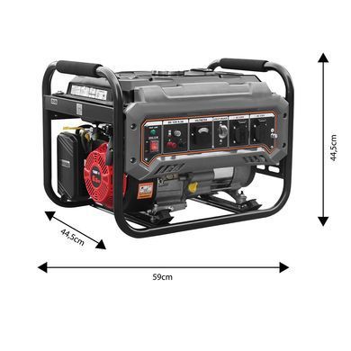 Генератор бензиновий GRAPHITE 58G904 230В (1 фаза), 2/2.2кВт, ручний стартер, AVR, 40кг