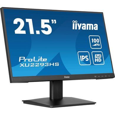 Монiтор IIYAMA 21.5" XU2293HS-B6 16:9,IPS,1920х1080,1мс,100Гц,1xHDMI/1xDP, SP 2х2 Вт