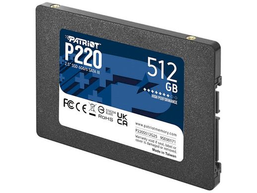 512GB Накопичувач SSD Patriot 2.5" SATA P220 P220S512G25