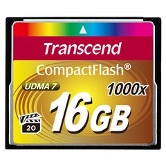 CF 16GB(1000X) Карта памяти Transcend TS16GCF1000