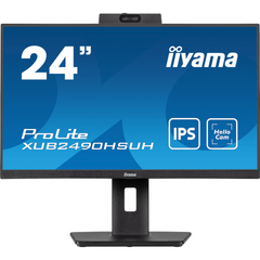 Монiтор IIYAMA 23.8" XUB2490HSUH-B1 16:9,IPS,1920х1080,4мс,100 Гц,1080p камера, мікрофон,1xHDMI