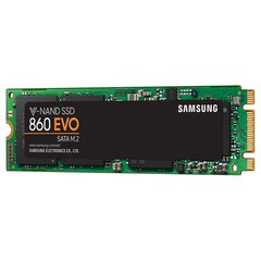 250GB Samsung Твердотельный накопитель SSD M.2 (2280) 860 EVO SATAIII V-NAND TLC read 550 MB/s write 520 MB/s MZ-N6E250BW