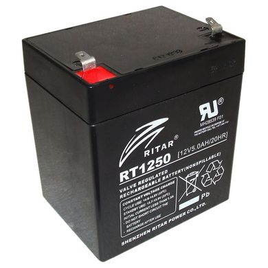 12V 5Ah Акумуляторна батарея для ДБЖ Ritar RT1250