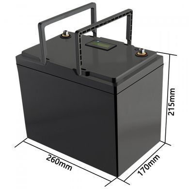 12V 100Ah Акумулятор для ДБЖ/інвертора LiitoKala LiFePO4 12V 100Ah LCD (LII-LIFEPO4120-100-LCD)