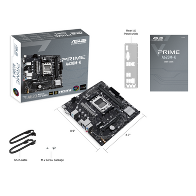Материнcька плата ASUS PRIME A620M-K sAM5 A620 2xDDR5 HDMI D-Sub mATX 90MB1F40-M0EAY0
