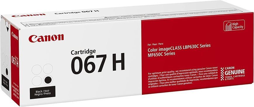 Картридж Canon 067H MF651Cw/MF655Cdw/MF657Cdw/LBP631Cw/LBP633Cdw Black (3130 стор.) 5106C002