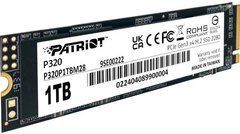 1TB Накопичувач SSD Patriot P320 M.2 2280 PCIe 3.0 x4 NVMe TLC P320P1TBM28
