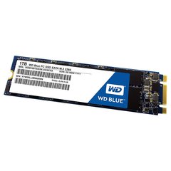 1TB WD Твердотельный накопитель SSD M.2 Blue 2280 SATA TLC WDS100T2B0B