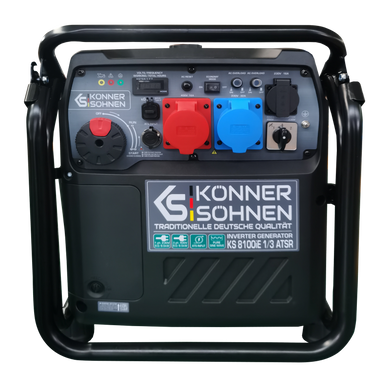 Генератор інверторний бензиновий Konner&Sohnen KS 8100iE 1/3 ATSR 230/400В 8/8.5кВт АВР(ATS) електростартер 68кг KS8100IE1/3ATSR