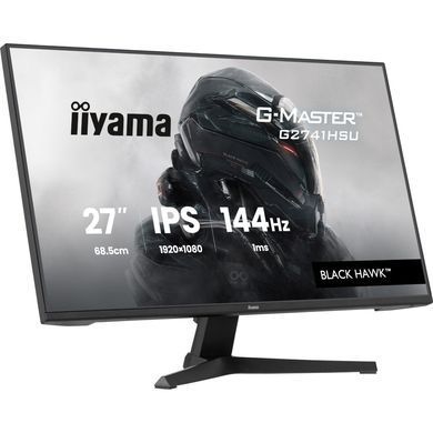 Монiтор IIYAMA 27" G2741HSU-B1 ігровий 16:9, IPS,1920х1080,1мс,144Гц,350 кд/м2,1xHDMI