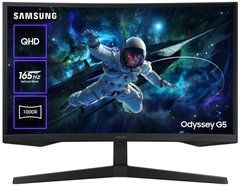 Монітор Samsung 27" Odyssey G55C 2xHDMI, DP, VA, 2560x1440, 165Hz, 1ms, CURVED LS27CG550EIXUA
