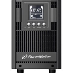 2000VA ДБЖ PowerWalker VFI 2000 AT online Tower, чиста синусоїда, 2000VA/1800W, batt (Yuasa or CSB) - 4x12V/9Ah,4x C14 Schuko, USB з HID,RS-232, Extension 10122181