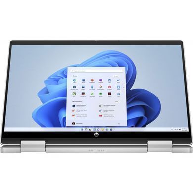 Ноутбук HP Pavilion x360 14-ek2015ua 14"FHD IPS Ts,300n/Core5-120U(4.6)/16Gb/SSD512Gb/Intl Gr/DOS/Сріблястий A0NB8EA