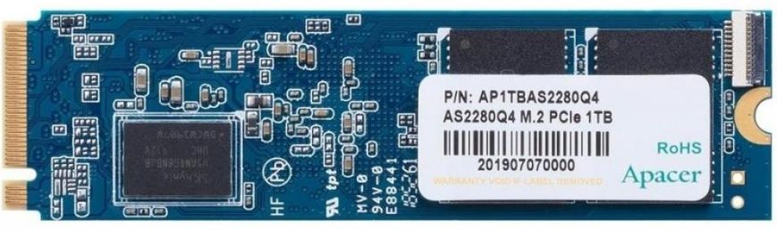 1TB Накопичувач SSD Apacer AS2280P4 M.2 2280 PCIe 3.0x4 3D TLC AP1TBAS2280P4-1
