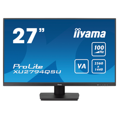 Монiтор IIYAMA 27" XU2794QSU-B6 16:9,VA,2560х1440,1мс,100 Гц,1xHDMI/1xDP/2xUSB 3.2, SP 2x2 Вт