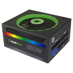850W Блок живлення для ПК GameMax RGB850 модульний, 80PLUS GOLD RGB850