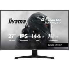 Монiтор IIYAMA 27" G2741QSU-B1 ігровий 16:9,IPS,2560х1440,1мс,144 Гц,350 кд/м2,1xHDMI