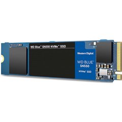 500GB WD Твердотельный накопитель SSD M.2 Blue SN550 NVMe PCIe 3.0 4x 2280 TLC WDS500G2B0C