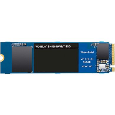 500GB WD Твердотельный накопитель SSD M.2 Blue SN550 NVMe PCIe 3.0 4x 2280 TLC WDS500G2B0C