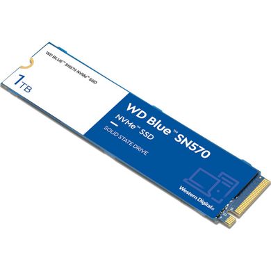 1TB WD Твердотельный накопитель SSD M.2 Blue SN570 NVMe PCIe 3.0 4x 2280 TLC WDS100T3B0C