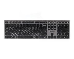 Клавiатура A4Tech бездротова з ножичним перемикачем Fstyler FBX50C Grey