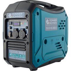 Генератор бензиновий інверторний Konner&Sohnen KS 3000i S 230В, 3-3.3кВт, ручний стартер, 23кг KS3000IS
