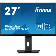 Монiтор IIYAMA 27" XUB2793HS-B7 16:9,IPS, 1920х1080,1мс, 300 кд/м2, 100 Гц, 1xHDMI 1.4/1xDP