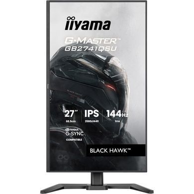 Монiтор IIYAMA 27" GB2741QSU-B1 ігровий 16:9,IPS,2560х1440,1мс,144 Гц,350 кд/м2, 1xHDMI