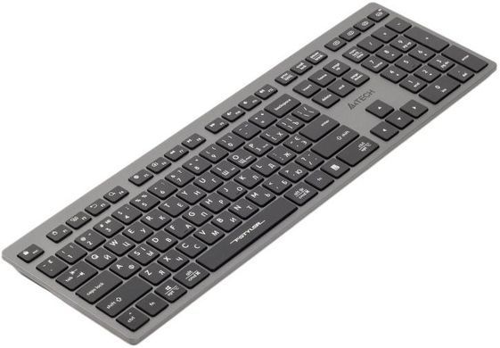 Клавiатура A4Tech бездротова з ножичним перемикачем Fstyler FBX50C Grey