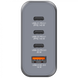 Мережевий зарядний пристрій Verbatim GaN 140 Вт,4 порта (2xUSB-C-140 Вт,USB-C 20 Вт /USB-A -3.0) 32203