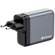 Мережевий зарядний пристрій Verbatim GaN 140 Вт,4 порта (2xUSB-C-140 Вт,USB-C 20 Вт /USB-A -3.0) 32203