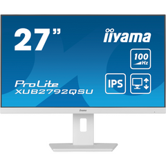 Монiтор IIYAMA 27" XUB2792QSU-W6 16:9,IPS,2560х1440,0.4 мс,100 Гц, FreeSync, 1xHDMI/1xDP/4xUSB 3.2, SP 2x2 Вт