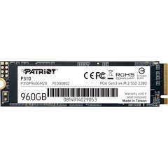 960GB Patriot Твердотільний накопичувач SSD M.2 2280 PCIe 3.0 P310 P310P960GM28