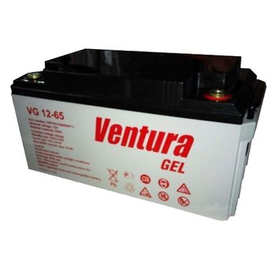 12V 65Ah Акумуляторна батарея Ventura гелева VG 12-65 Gel габариты (350x167x180) 22кг VG 12-65