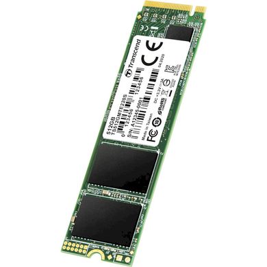 512GB Transcend Твердотільний накопичувач SSD M.2 2280, NVMe PCIe Gen3 x4, Read/Write:3500/2800 MB/s TS512GMTE220S