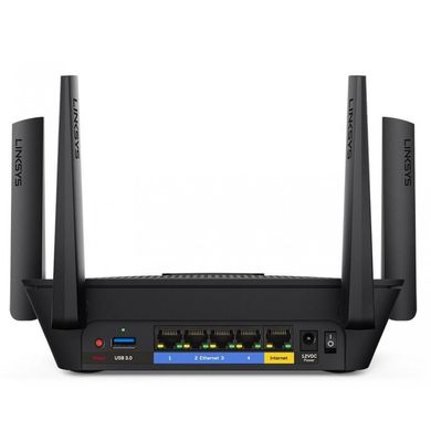 Linksys EA8300 Беспроводной маршрутизатор 802.11a/b/g/n/ac AC2200, трехдиапазонный, гигабитный, MU-MIMO, 1 x USB 3.0, 4 x внеш. ант. EA8300