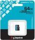 MicroSDXC 64GB Карта пам'яті Kingston SDCG4/64GBSP Canvas Go Plus Gen4 200MB/s A2 U3 V30 Card + w/o ADP