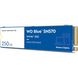 250GB WD Твердотельный накопитель SSD M.2 Blue SN570 NVMe PCIe 3.0 4x 2280 TLC WDS250G3B0C