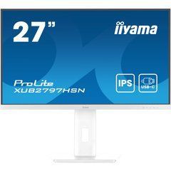 Монiтор IIYAMA 27" XUB2797HSN-W2 16:9, IPS, 1920х1080, 1мс, 100 Гц, 1xHDMI 1.4/1xDP 1.2/1xDP