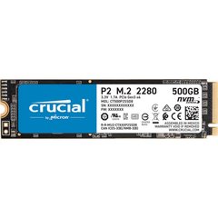 500GB Твердотiльний накопичувач SSD M.2 Crucial NVMe PCIe 3.0 x4 P2 2280 CT500P2SSD8