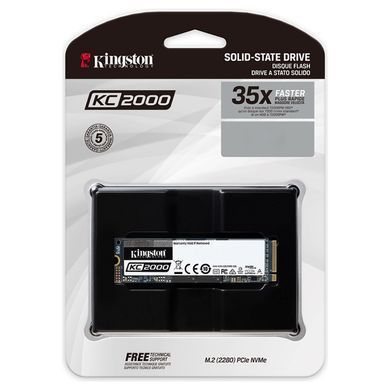 250GB Kingston Твердотельный накопитель SSD M.2 KC2000, NNVMe SKC2000M8/250G