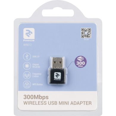 WiFi-адаптер 2E PowerLink WR812 N300, USB2.0 2E-WR812