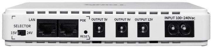 Джерело безперебійного живлення для роутера SVC DC ECO 430 pro (30W, 5V+USB 2A, 9V 2A, 12V 2A, 15V/24V (POE) 1A, Lithium battery 8800mAh)