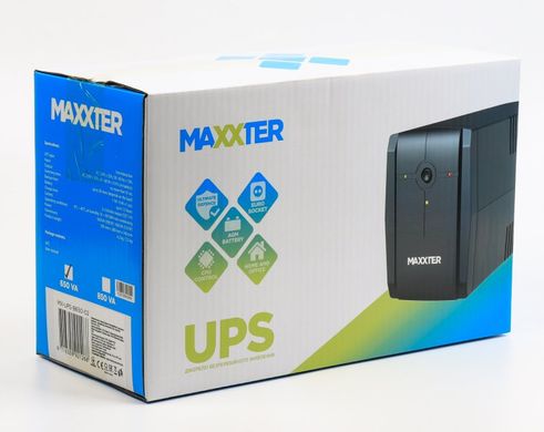 650VA ИБП Maxxter 650 VA, Basic Series MX-UPS-B650-02